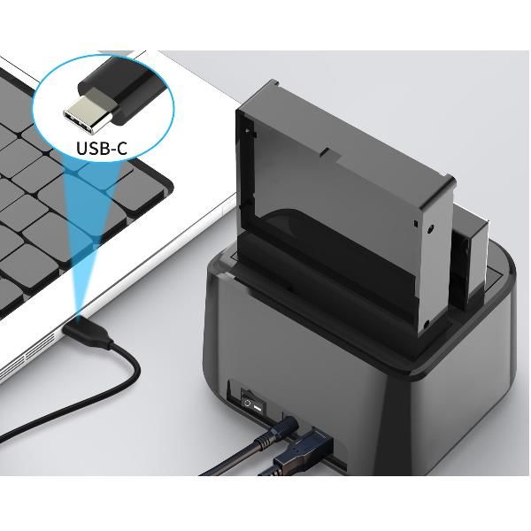 foto del prodotto conceptronic donn12b docking station per unit di archiviazione usb 3.2 gen 1 3.1 gen 1 type b nero