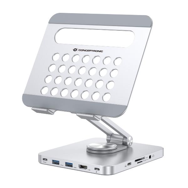 foto del prodotto conceptronic donn26g carrello e supporto multimediale argento tablet