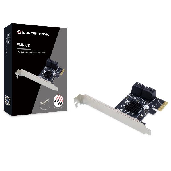 foto del prodotto conceptronic emrick03g scheda di interfaccia e adattatore interno sata