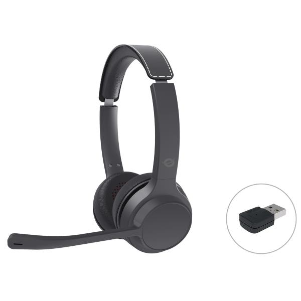 foto del prodotto conceptronic polona04ba cuffia e auricolare cuffie con cavo e senza cavo a padiglione musica e chiamate usb tipo c bluetooth nero