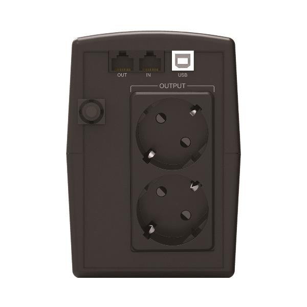foto del prodotto conceptronic zeus02esp gruppo di continuit ups a linea interattiva 0,85 kva 480 w 2 presa e ac