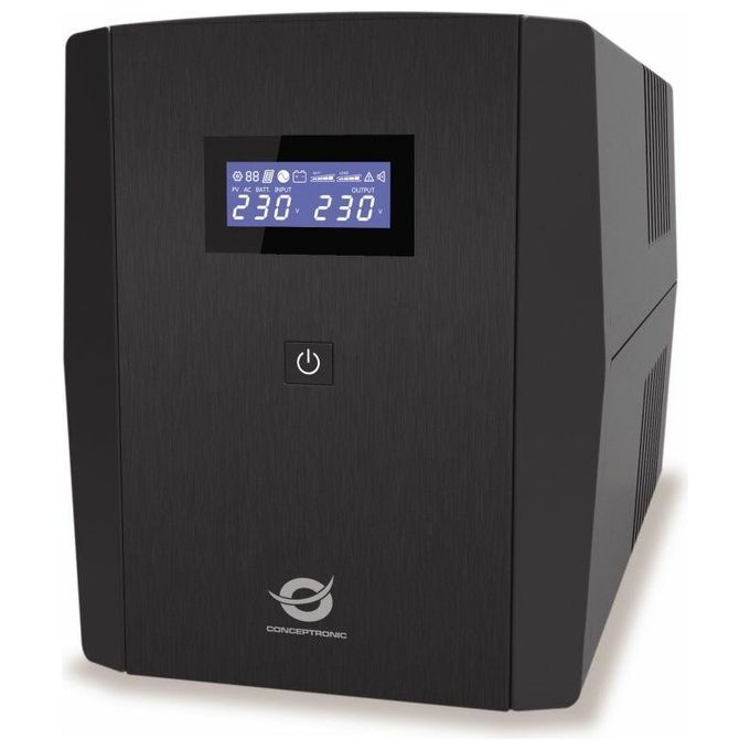foto del prodotto conceptronic zeus08em gruppo di continuita ups a linea interattiva 1.5 kva 900w 5 prese ac
