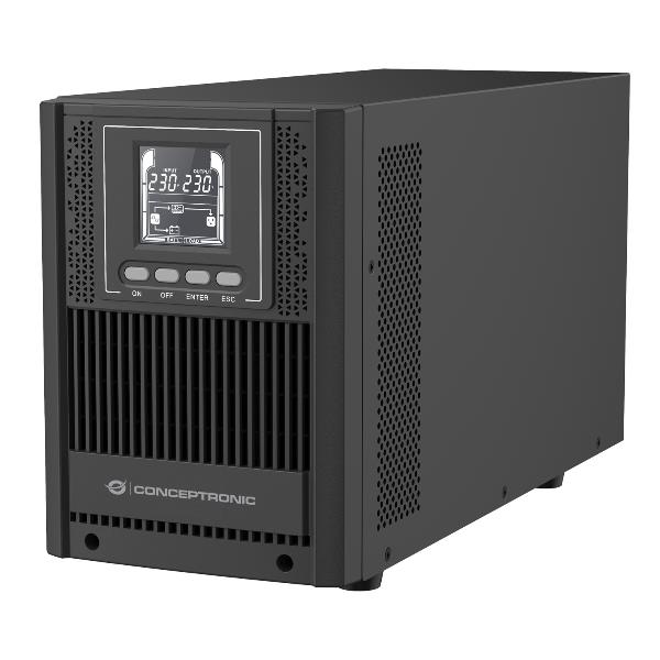 foto del prodotto conceptronic zeus52e2k gruppo di continuit ups doppia conversione online 2 kva 1800 w 6 presa e ac