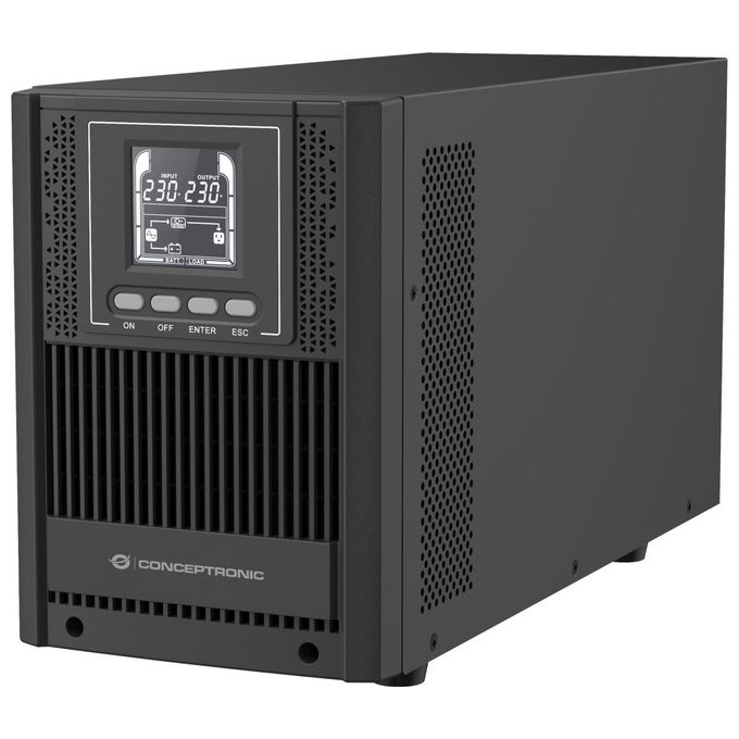 foto del prodotto conceptronic zeus52es2k ups 2kva 1800w doppia conversione 4 prese ac lcd gruppo continuita 