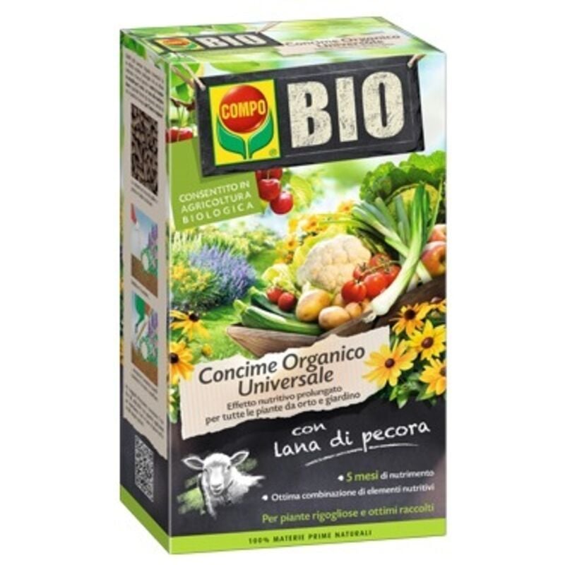 foto del prodotto concime bio con lana di pecora universale 2 kg