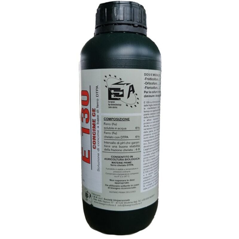 foto del prodotto concime fogliare dtpa e130 a base di ferro per orto e frutteti 1 lt
