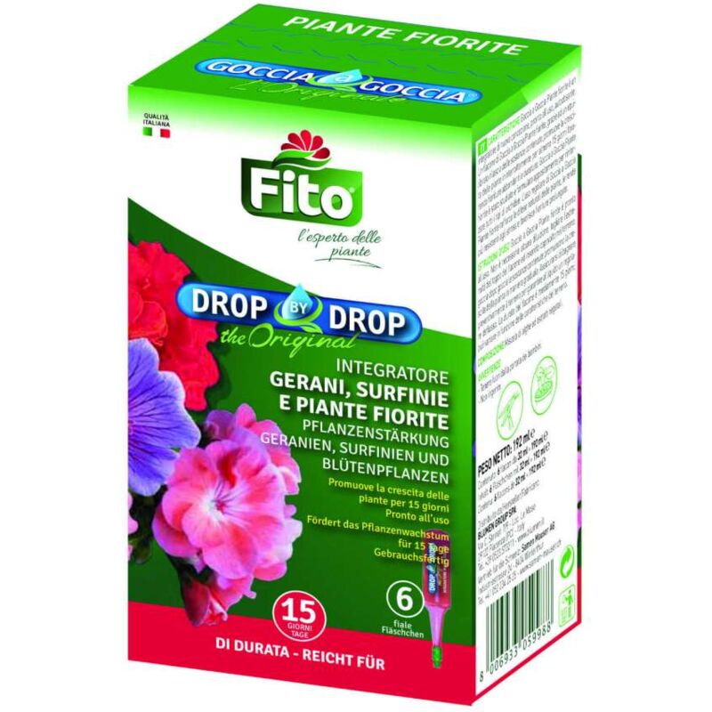 foto del prodotto concime goccia a goccia piante fiorite 6 x 32 ml