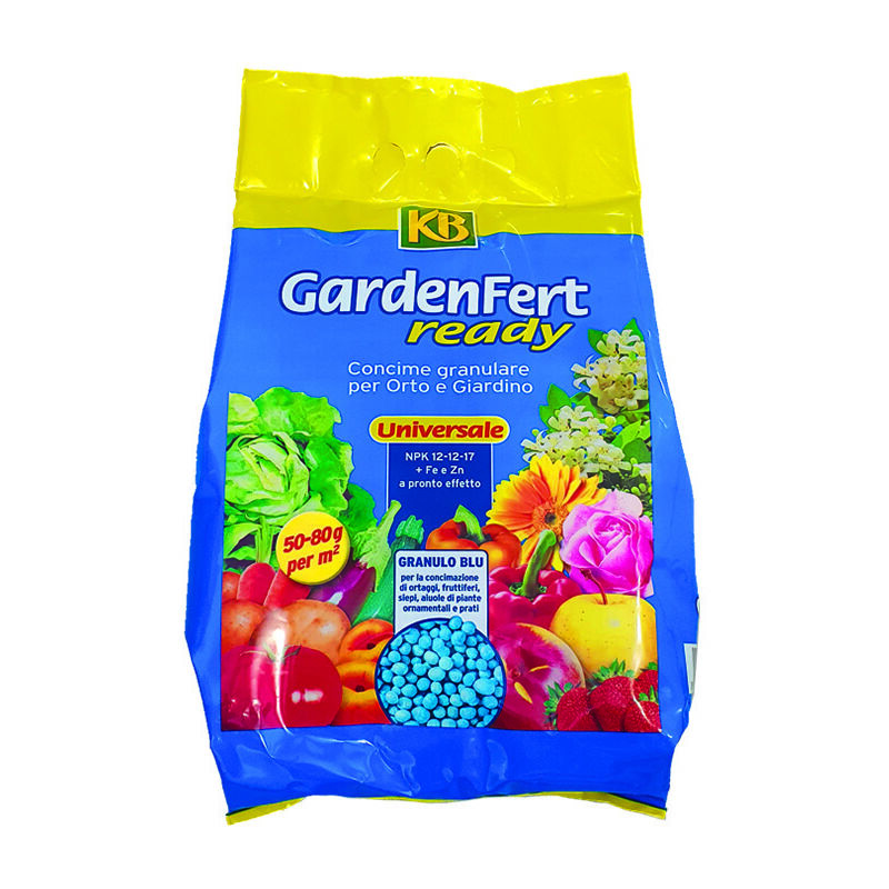foto del prodotto concime granulare universale garden fert ready blu kg.5