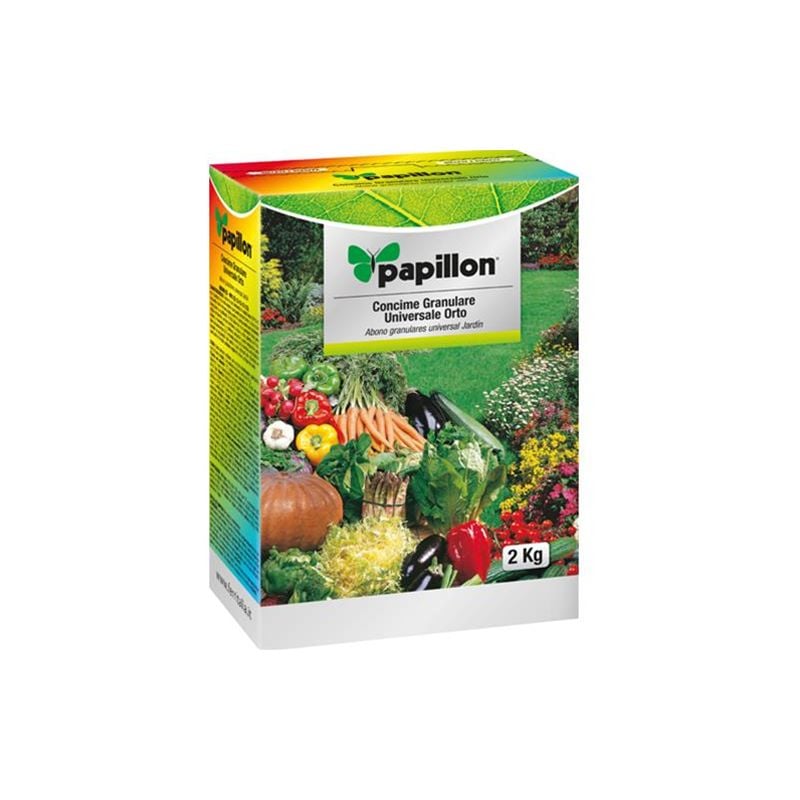 foto del prodotto concime granulare universale per ortaggi e frutti 2 kg papillon