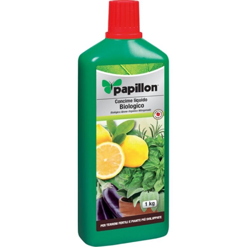 foto del prodotto concime liquido biologico per piante aromatiche e agrumi 1kg papillon