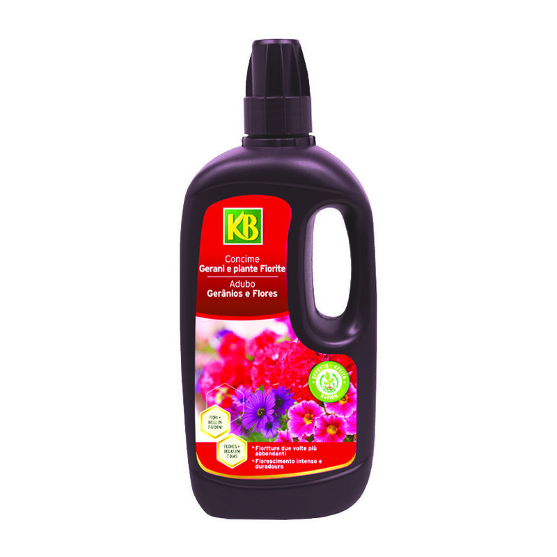 foto del prodotto concime liquido per gerani e piante fiorite lt.1