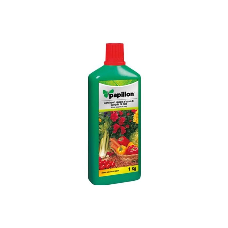 foto del prodotto concime liquido sangue di bue per piante da fiore e frutta 1 kg papillon