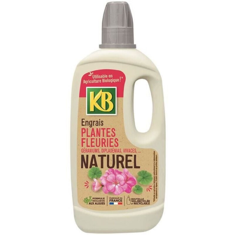 foto del prodotto concime naturale per piante fiorite gerani, dipladenie, perpetue, ... 1l