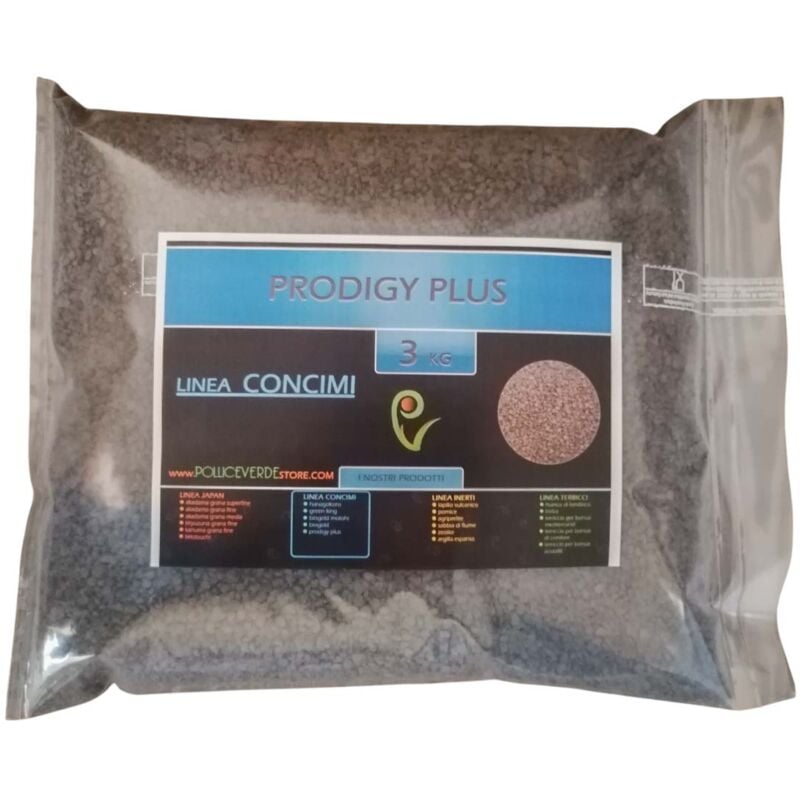 foto del prodotto concime organico prodigy plus 3 kg.