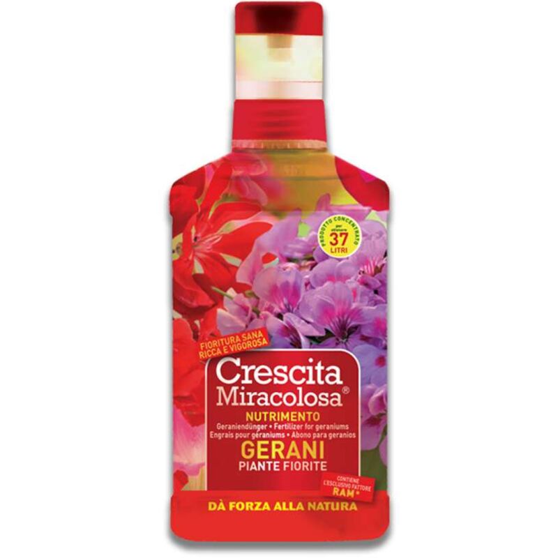 foto del prodotto concime per gerani e piante fiorite 375 ml