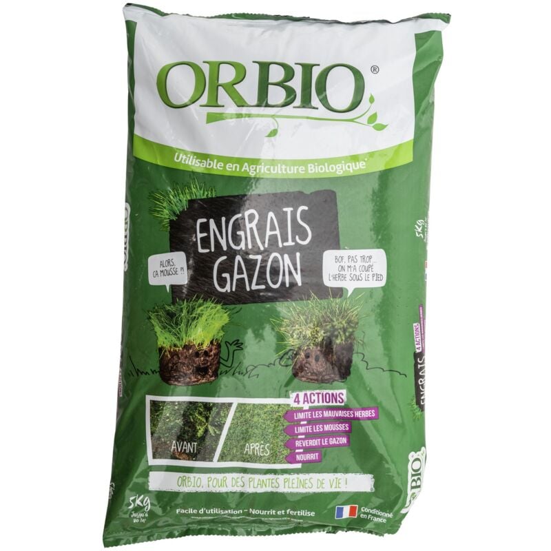 foto del prodotto concime per prato 4 azioni orbio 5 kg