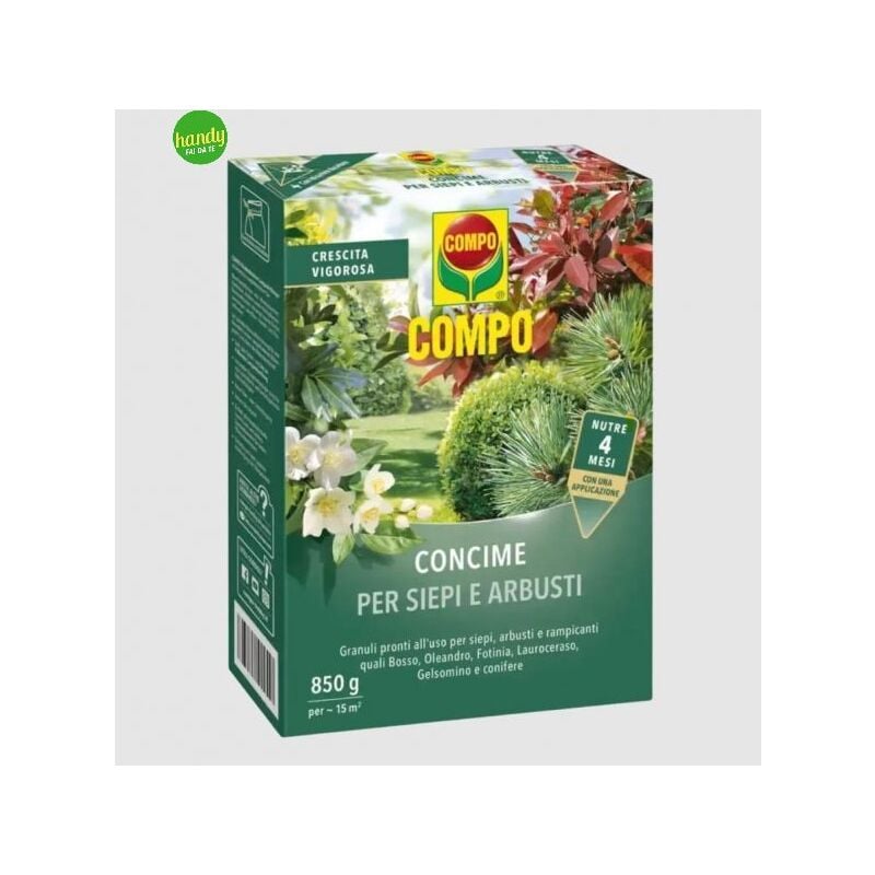 foto del prodotto concime per siepi e arbusti compo 850g