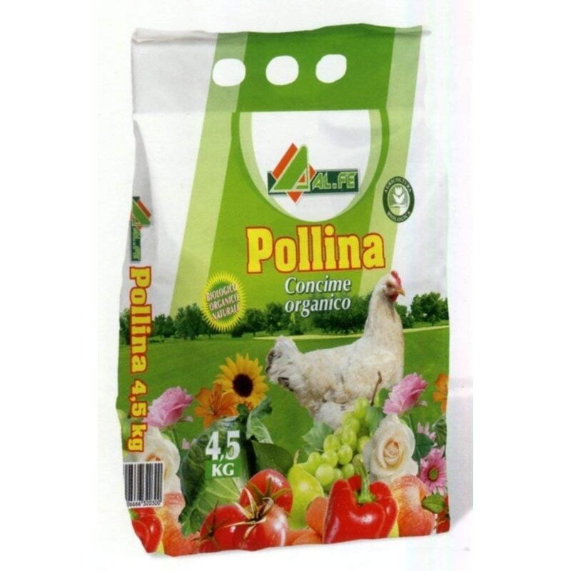 foto del prodotto concime pollina composto organico biologico sacco 4,5 kg essiccata