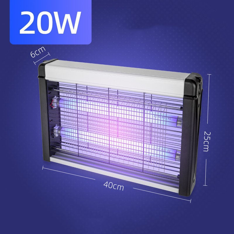 foto del prodotto concise home anti mosquito uv lamp fly killer, repellente anti insetti, insetticida non tossico per casa, ufficio, anti zanzare per esterni, argento