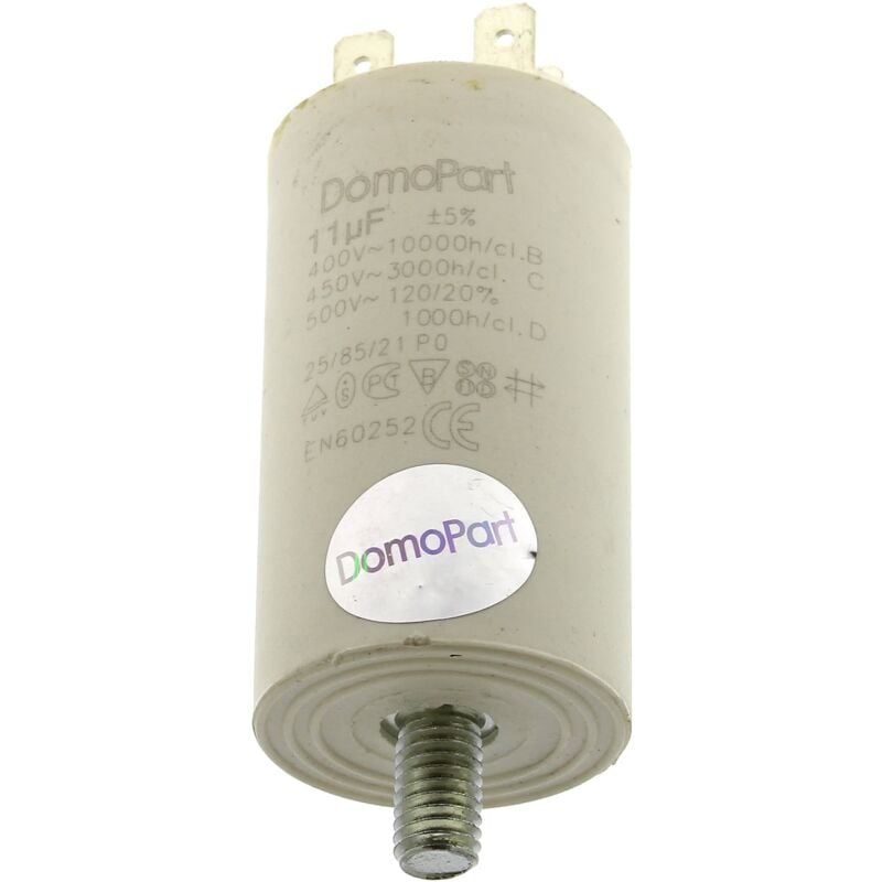 foto del prodotto condensatore 11 f 450v per asciugatrice bellavita