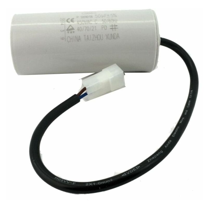 foto del prodotto condensatore 50 uf, 450 v, di. sp aspirapolvere nilfisk 337020