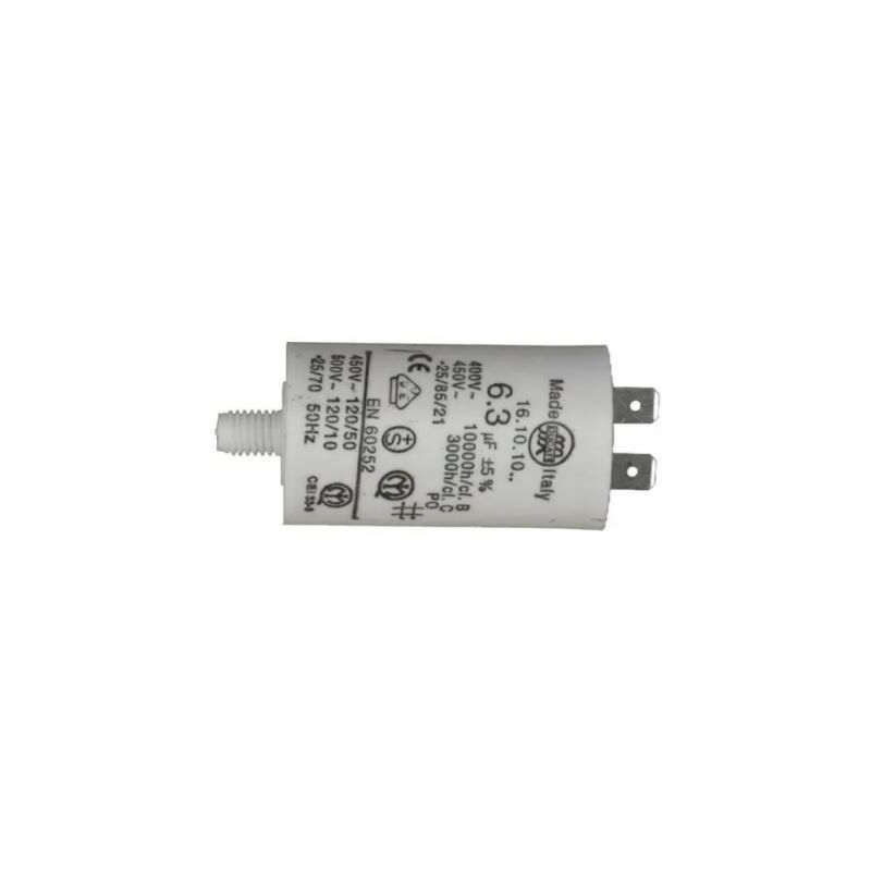 foto del prodotto condensatore 6.3uf per lavatrice multi marchio 0000373
