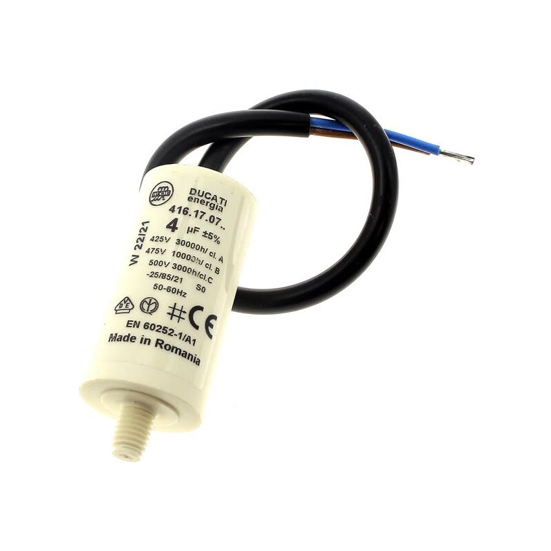 foto del prodotto condensatore a filo 4 f 450v per frigorifero whirlpool