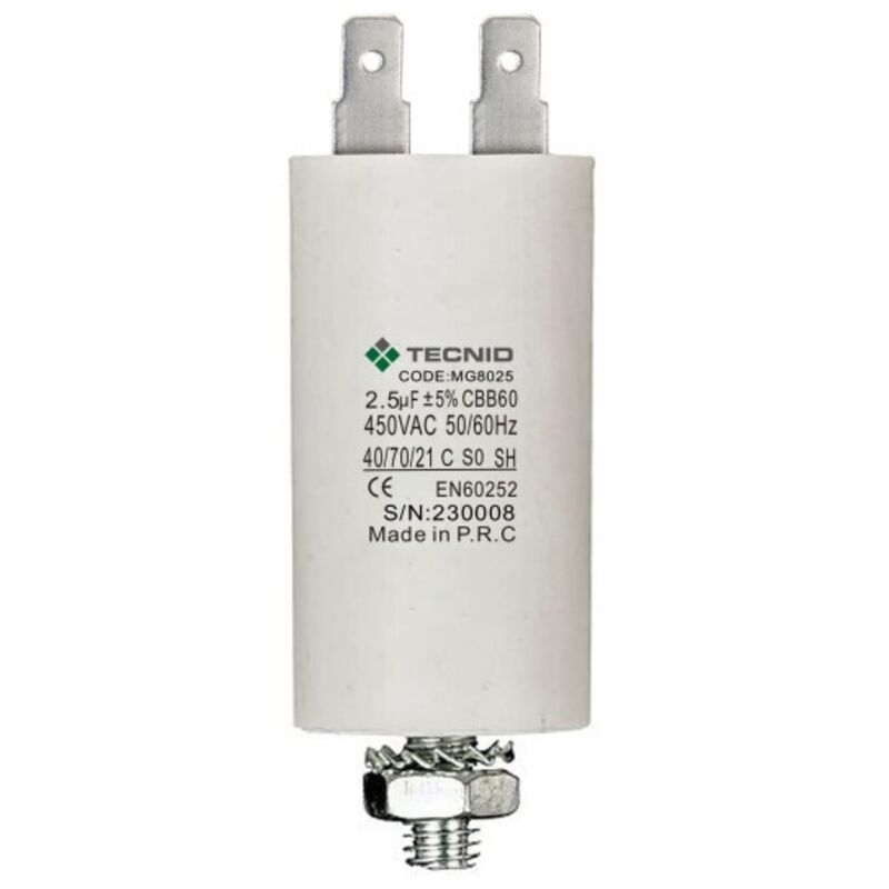 foto del prodotto condensatore capacitore 2,5 f 2,5uf 2,5 f 450v 50 60hz