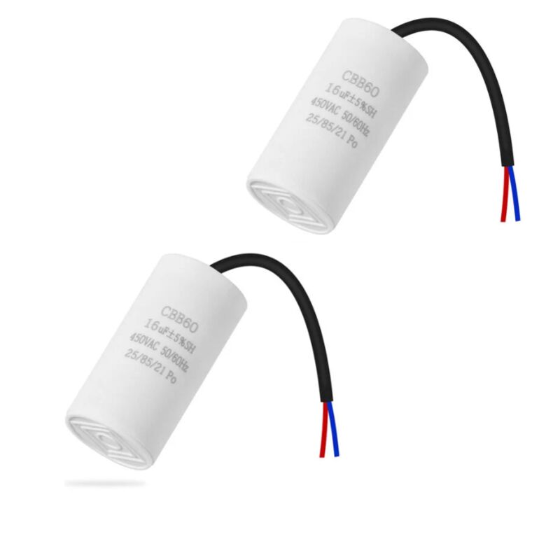 foto del prodotto condensatore di avviamento cbb60 16uf 50 60hz, condensatore motore, condensatore motore, condensatore microfarad con filo