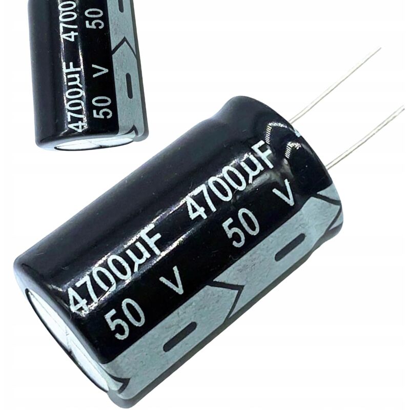 foto del prodotto condensatore elettrolitico 4700uf 50v foro passante tht 1 pz.