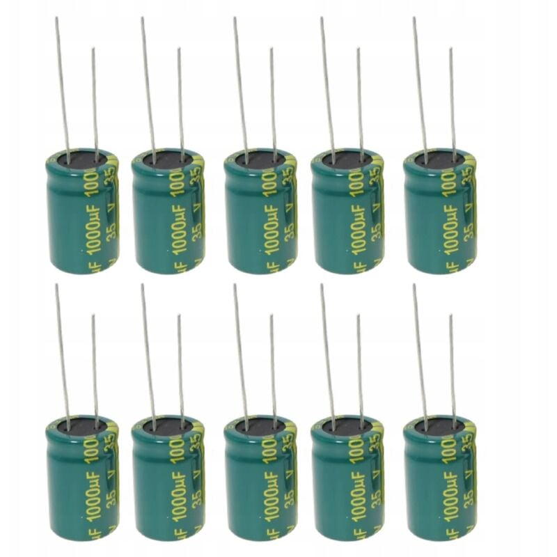 foto del prodotto condensatore elettrolitico low esr 1000uf 16v 10x17mm 5mm 10pz.