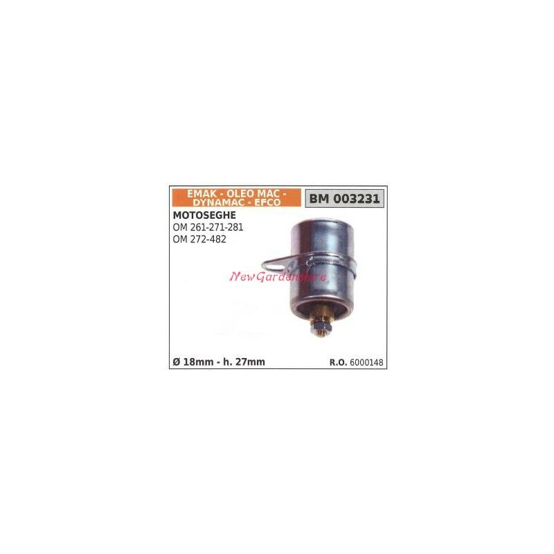 foto del prodotto condensatore emak motosega oleomac modello 261 271 281 272 482 6000148