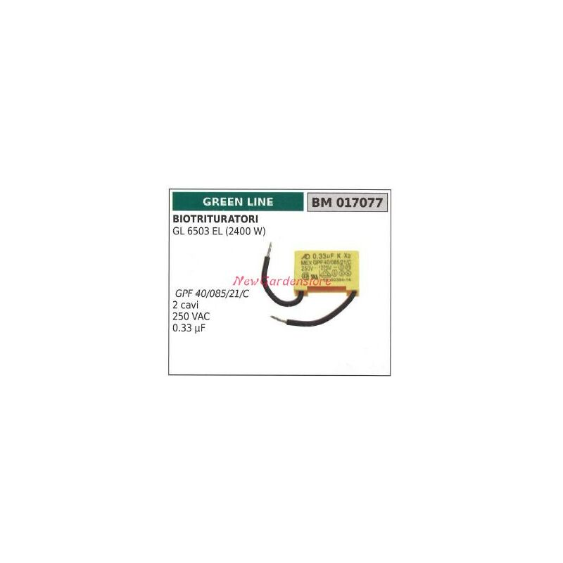 foto del prodotto condensatore green line biotrituratore gl 6503 el 2400w 017077