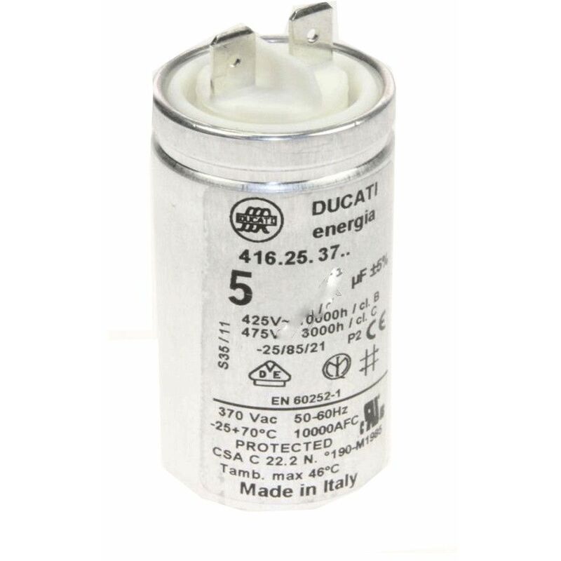 foto del prodotto condensatore originale 5mf cappa aspirante whirlpool 335361