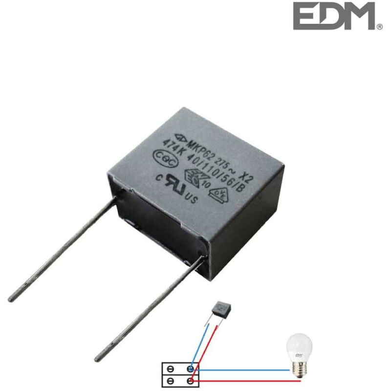 foto del prodotto condensatore per lampadina led edm