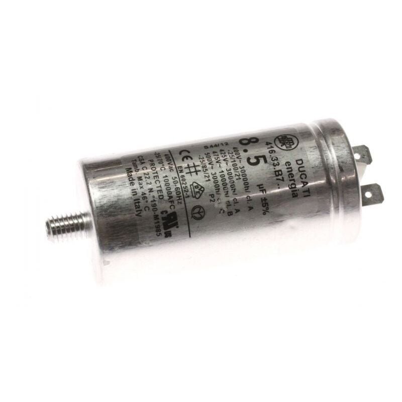 foto del prodotto condensatore permanente 8.5 f 400v asciugatrice indesit 294732
