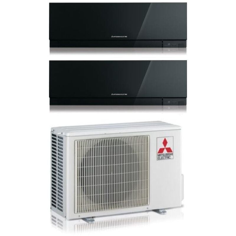 foto del prodotto condizionatore dual split mitsubishi electric kirigamine zen black msz ef 9 12 con mxz 2f42vf black r 32 wi fi integrato