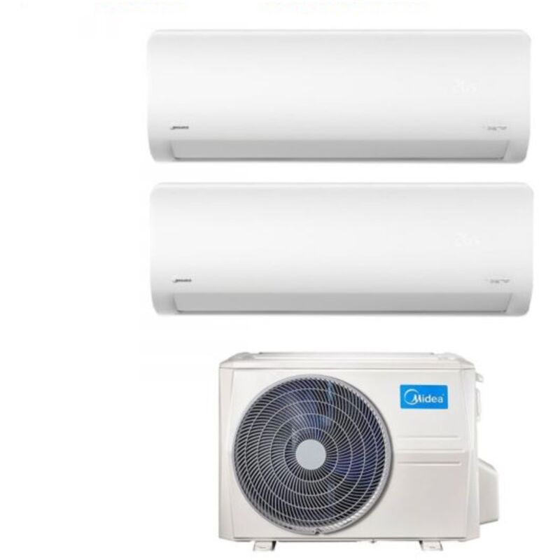 foto del prodotto condizionatore midea dual split inverter serie xtreme 9000 12000 btu con m2oh 14 r 32 wi fi integrato