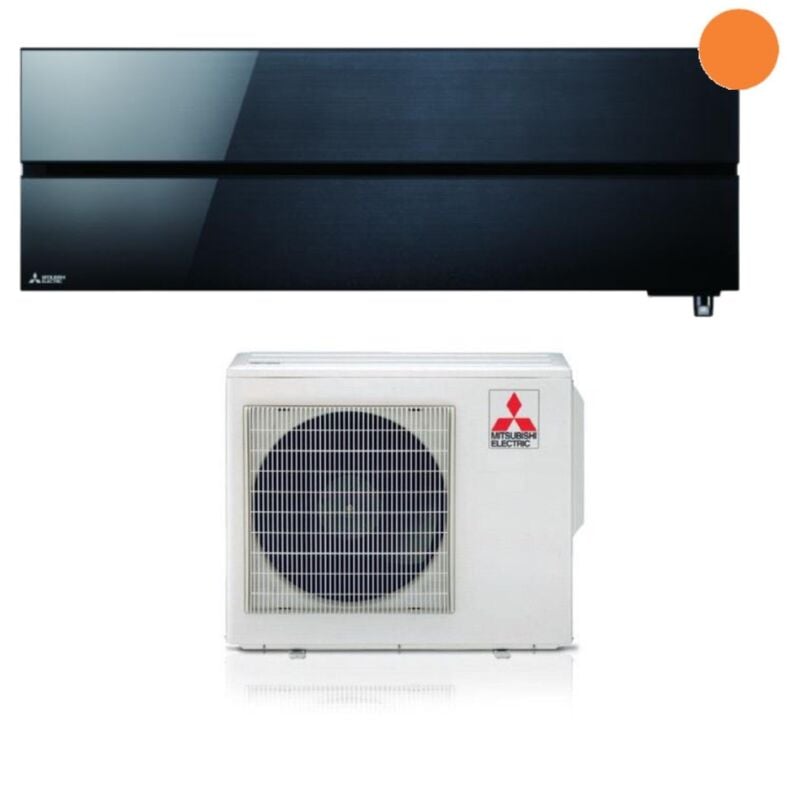 foto del prodotto condizionatore mitsubishi electric kirigamine style 12000 btu onyx black r 32 wi fi integrato