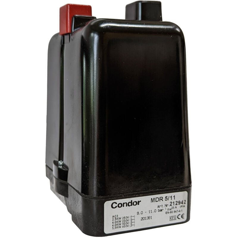 foto del prodotto condor pressostato mdr 5 11 k 2 11 bar g 1 2 212942 con interruttore on off