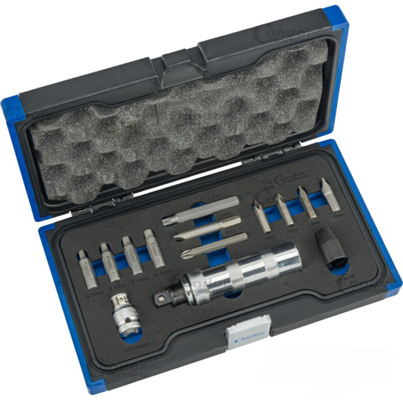 foto del prodotto condor serie set 14pz cacciavite e inserti a percussione esagonali 1 2 