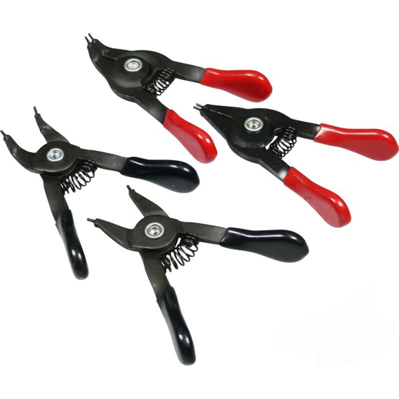 foto del prodotto condor set 4 pz mini pinze per anelli elastici seeger esterni e interni l.75mm