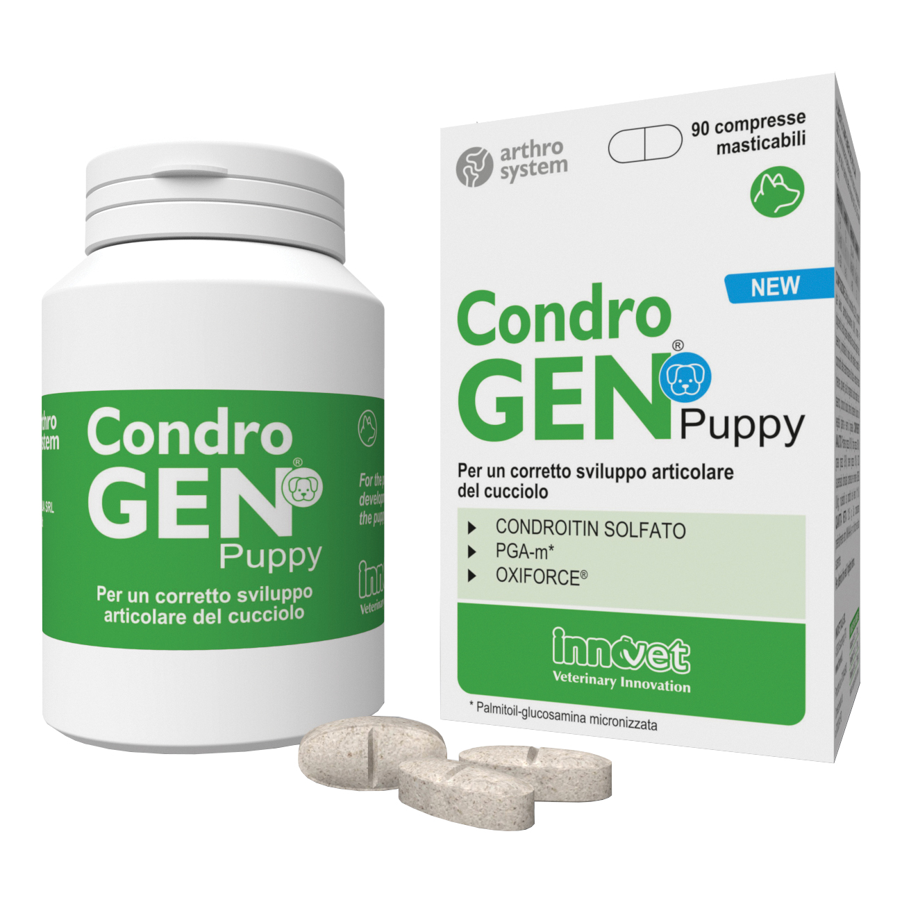 foto del prodotto condrogen puppy 90 compresse masticabili