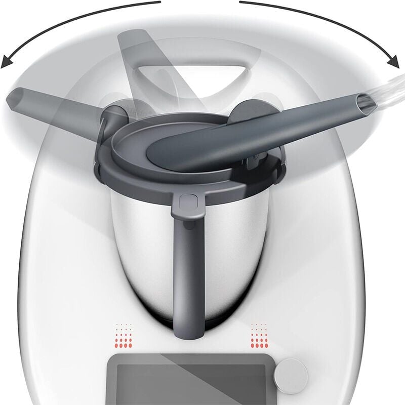 foto del prodotto conducteur de vapeur compatible avec thermomix tm5, tm6, tm friend, avec protection contre le d bordement de la vapeur, accessoire de chemin e,