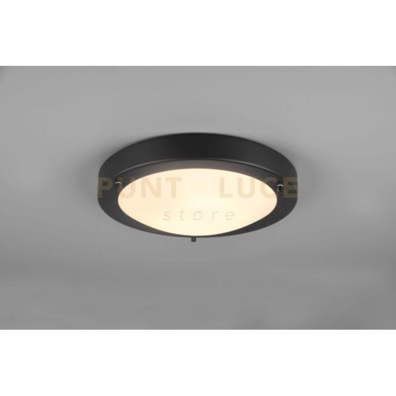 foto del prodotto condus h2o plafoniera bordo metallo nero ip44 d.31,5cm 1 luce attacco e27