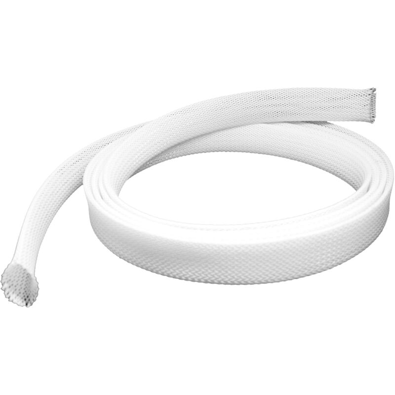 foto del prodotto conecto cc50325 tubo universale in poliestere per cavi, autoserrante, 20mm, 1,80m, bianco