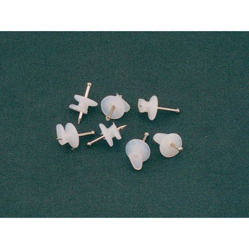 foto del prodotto conf. 20 ganci in nylon da parete a 1 punta cf 1,0