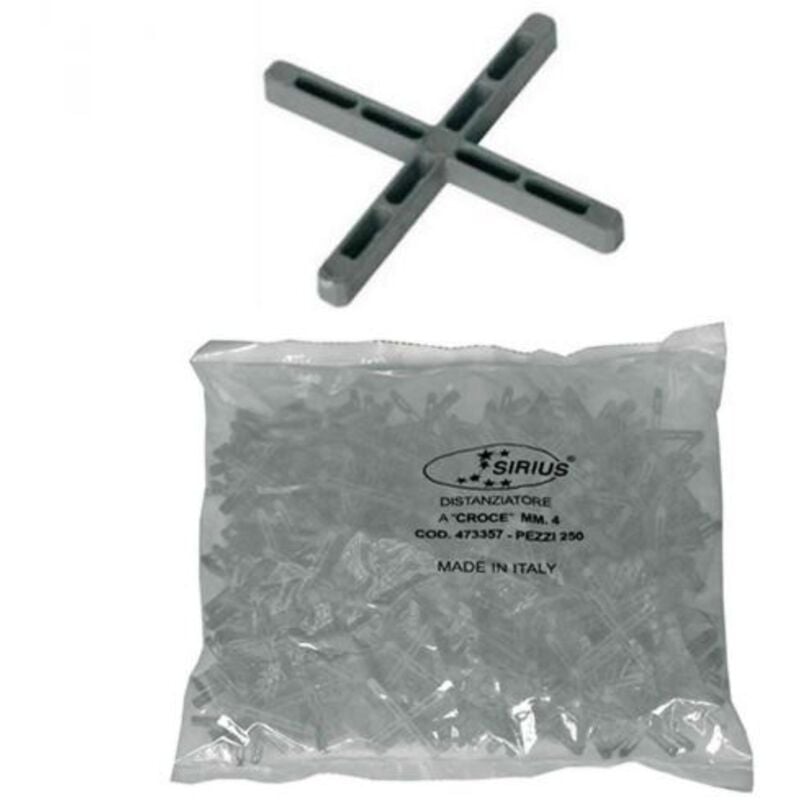 foto del prodotto conf. 250 distanz. mm. 2 a croce in plastica cf 1,0