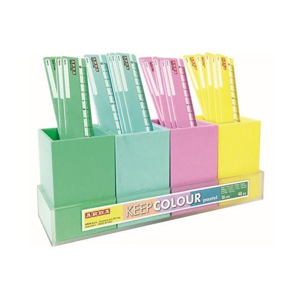 foto del prodotto conf 48 righelli in barattolo 16cm - kcp17desp