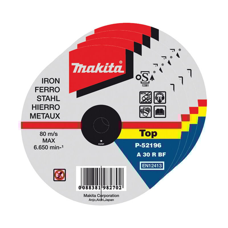 foto del prodotto conf.50 dischi per ferro 115x1,0x22 makita